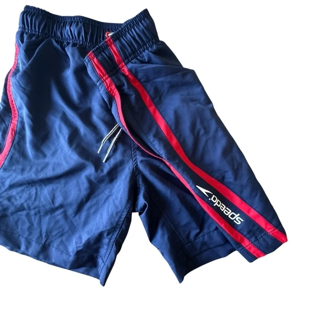 Speedo Mens Blue UPF50+ Comfort Stretch Swim Trunks Size Medium